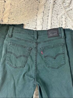Levi's Straight Leg Jeans in Deep Teal Green